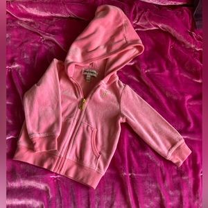 Juicy Couture velvet toddler girls hoodie